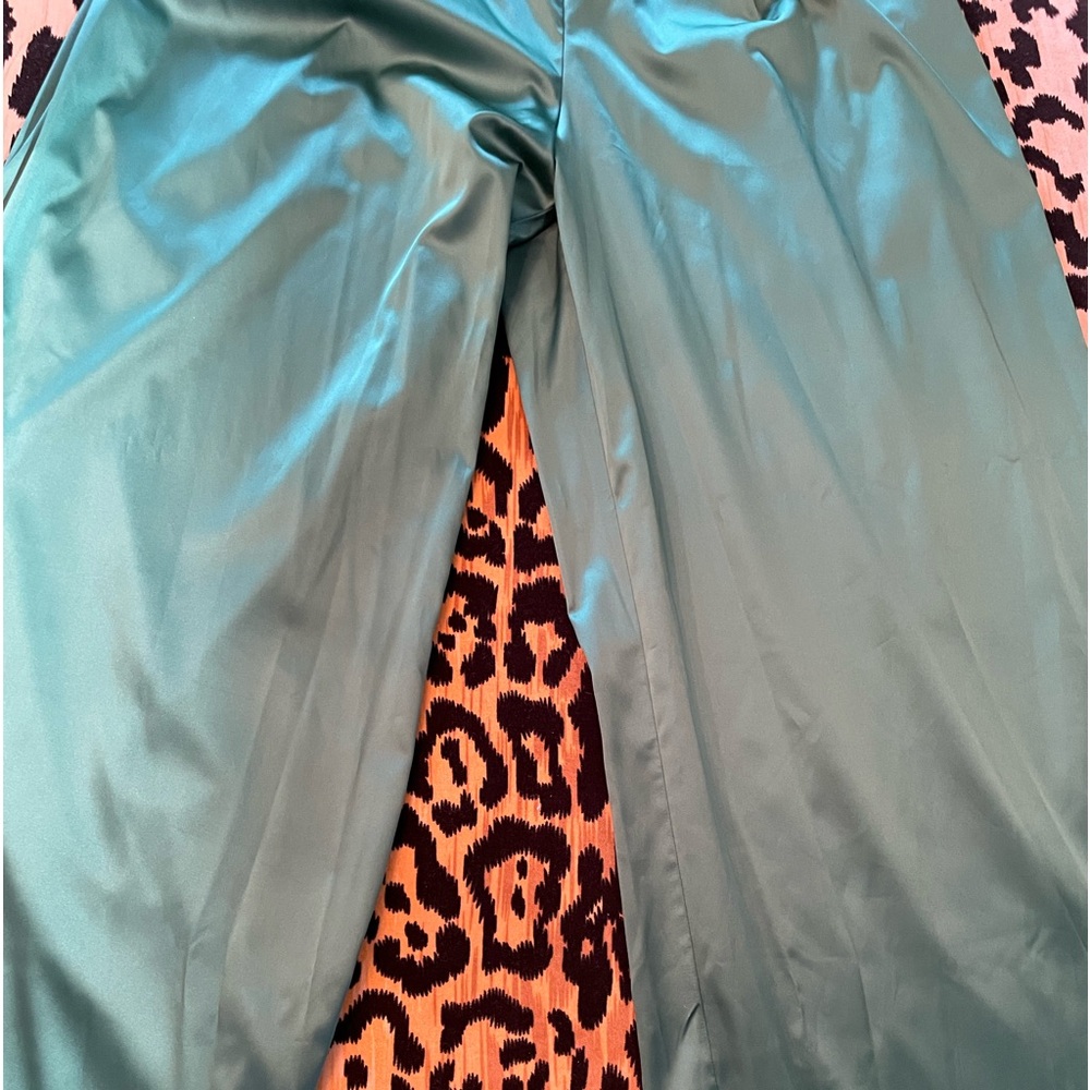 Silk Green Slacks size 14 by Ciara Boni of Italy